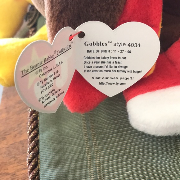 Gobbles Ty beanie baby 1996 - Picture 3 of 3